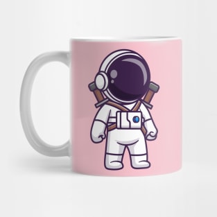 Cute Astronaut With Sword Cartoon Mug